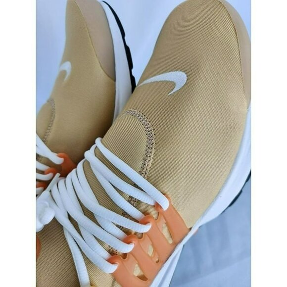 SIZE 14 MEN'S NIKE PRESTO RUNNING SNEAKERS FJ4006-252 SESAME BRIGHT MANDARIN - Picture 4 of 8